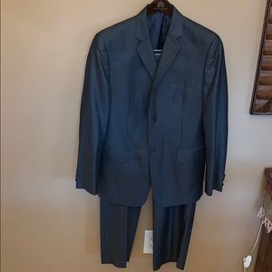 Joseph & Feiss Boys Suit gray 18 jacket 16H pants